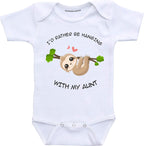 Daiichiban Designs I'd Rather be Hanging with My Aunt Baby Clothes Infant Creeper
