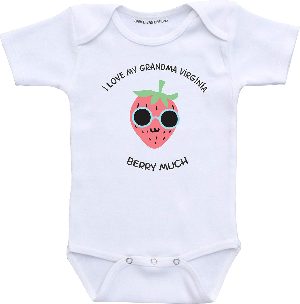 Daiichiban Designs Custom granddaughter grandson gifts from Grandma baby clothes