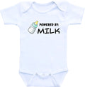 DAIICHIBANdesigns Baby Powered by Milk Funny Baby Clothes Gifts