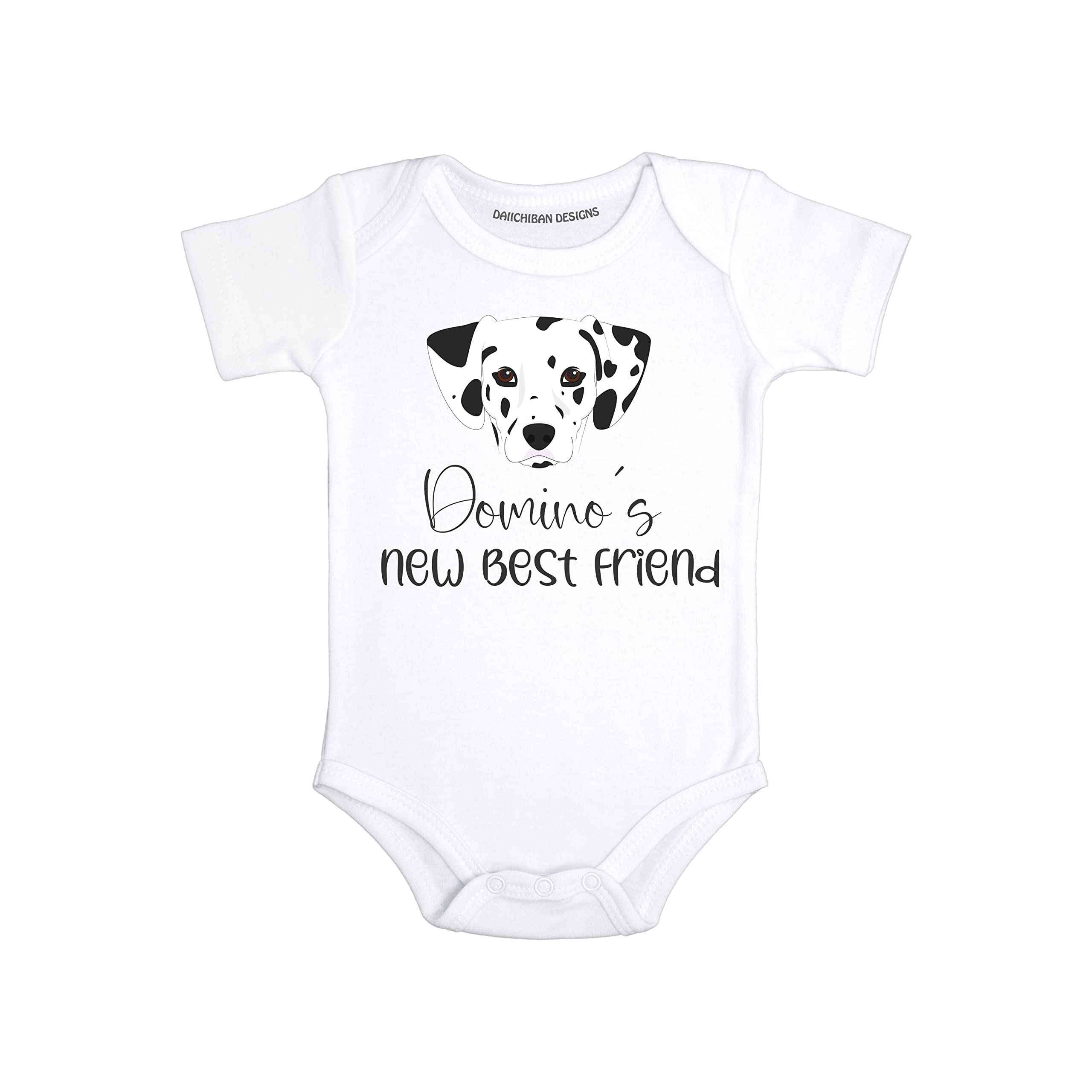 Personalized Dog baby gifts Dalmatian baby clothes