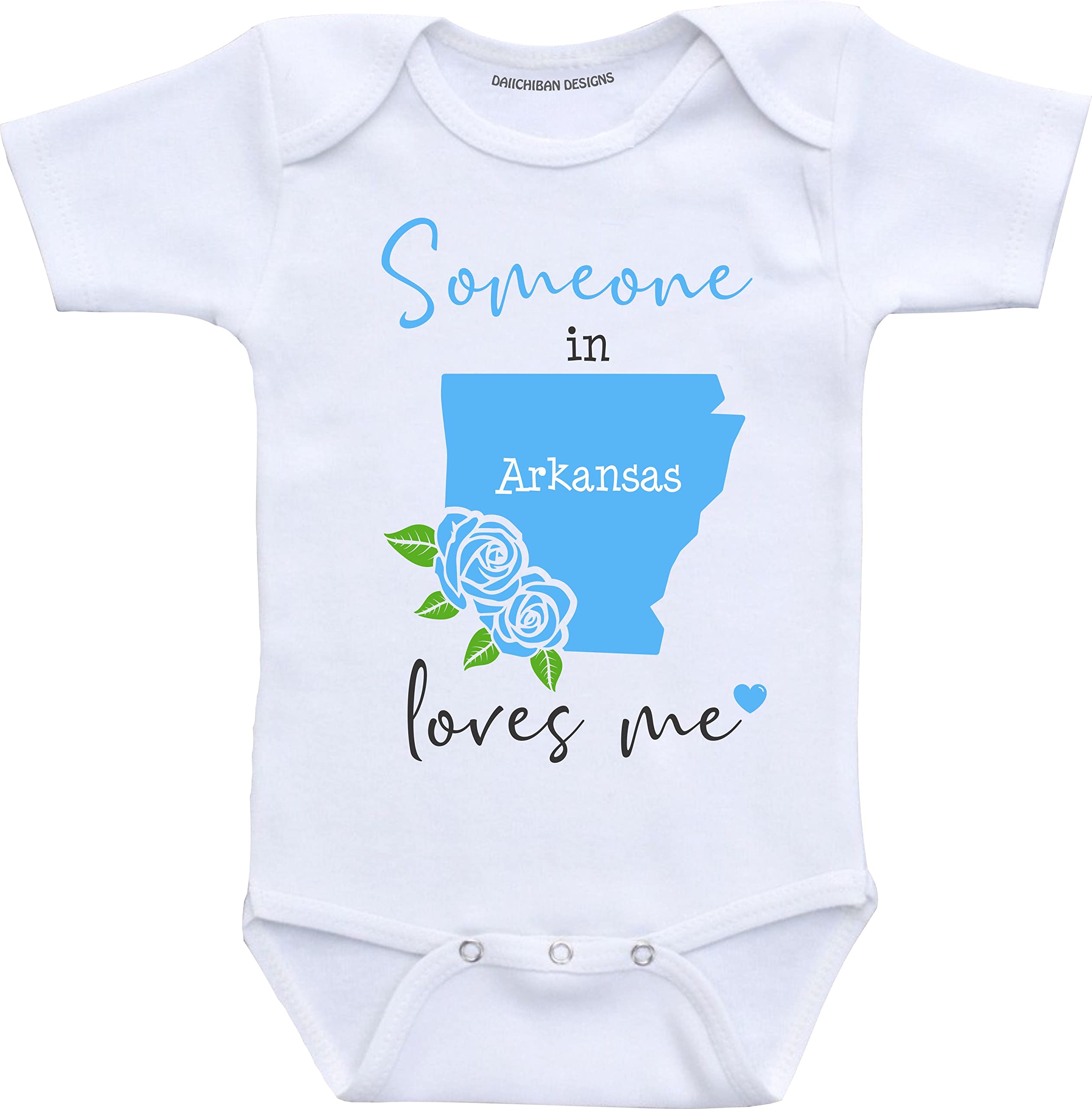 Daiichiban Designs Someone in Colorado loves me baby gifts customizable