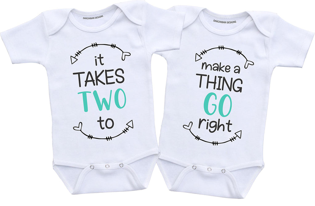 Daiichiban Designs Funny matching twin outfits