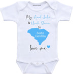 Daiichiban Designs Customizable Aunt and Uncle baby clothes South Carolina State baby gifts