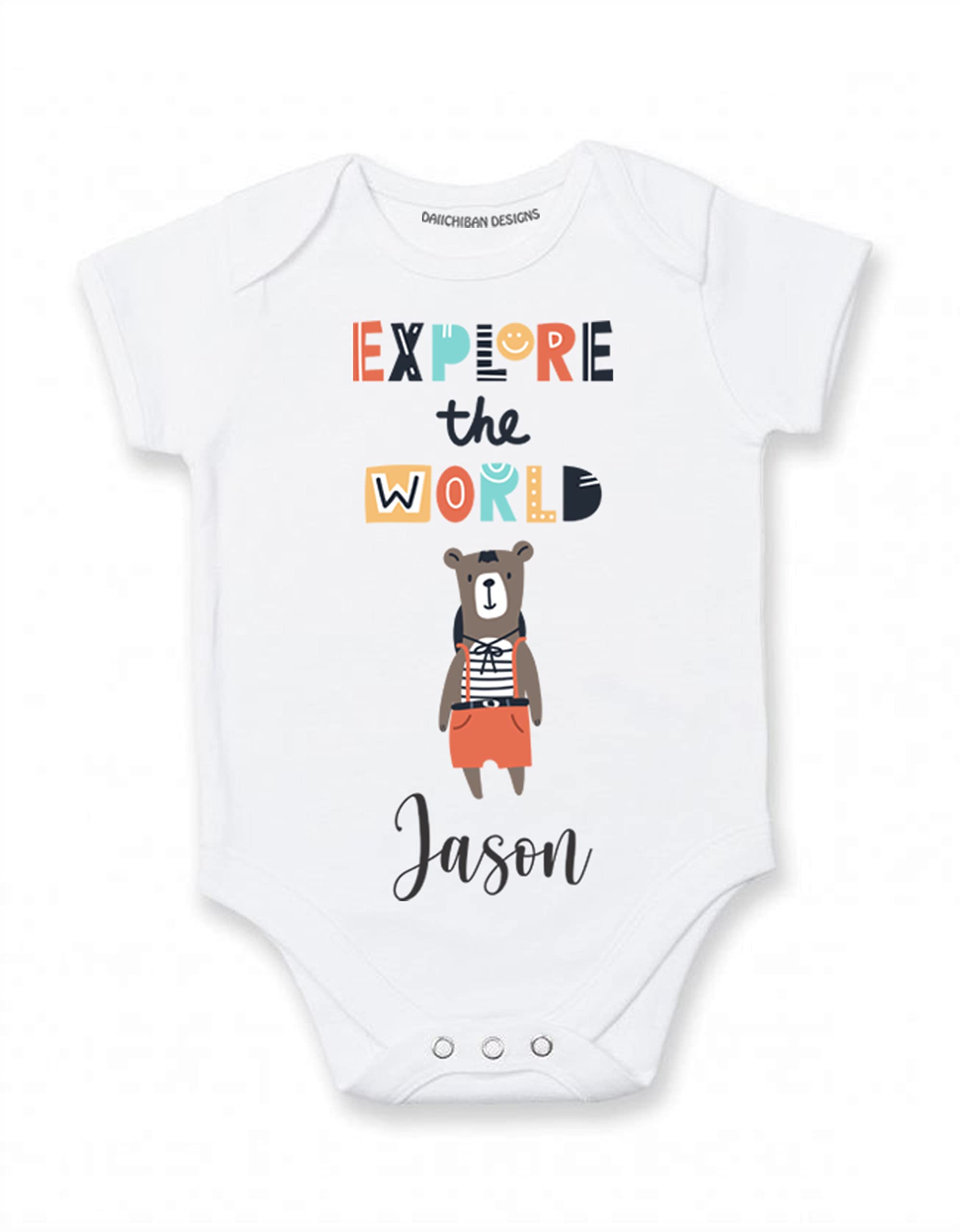 Personalized baby clothes for boys with name Lion baby outfit boy