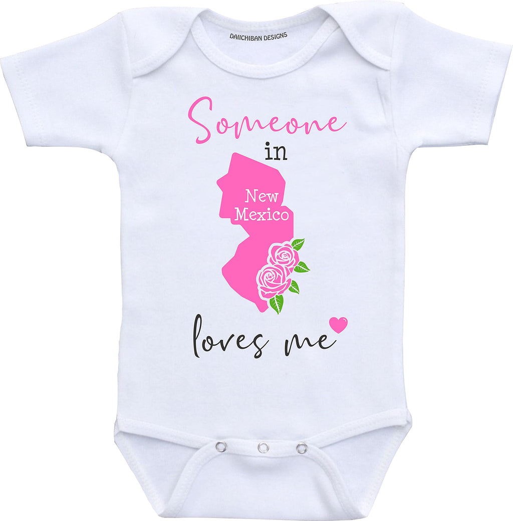 Daiichiban Designs Someone in Idaho loves me baby clothes infant creeper State customized gifts for babies