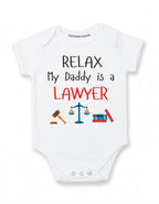 Daiichiban Designs My dad is a lawyer baby clothes